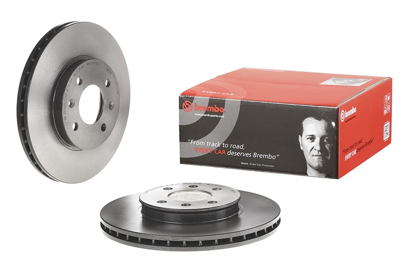 Brembo Front Left or Right 256mm Brake Disc Rotor For Hyundai Accent Kia Rio