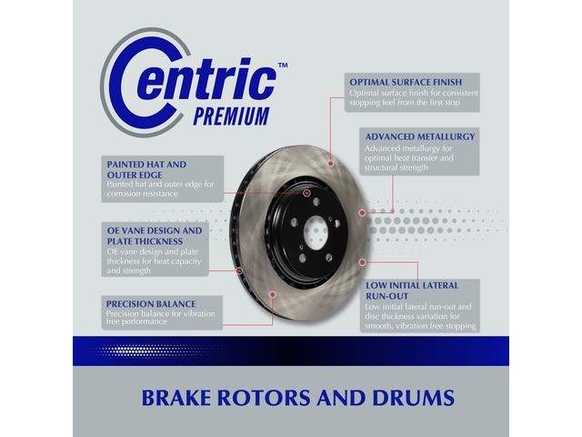 Centric Parts Disc Brake Rotor P N 120 44180 gallery