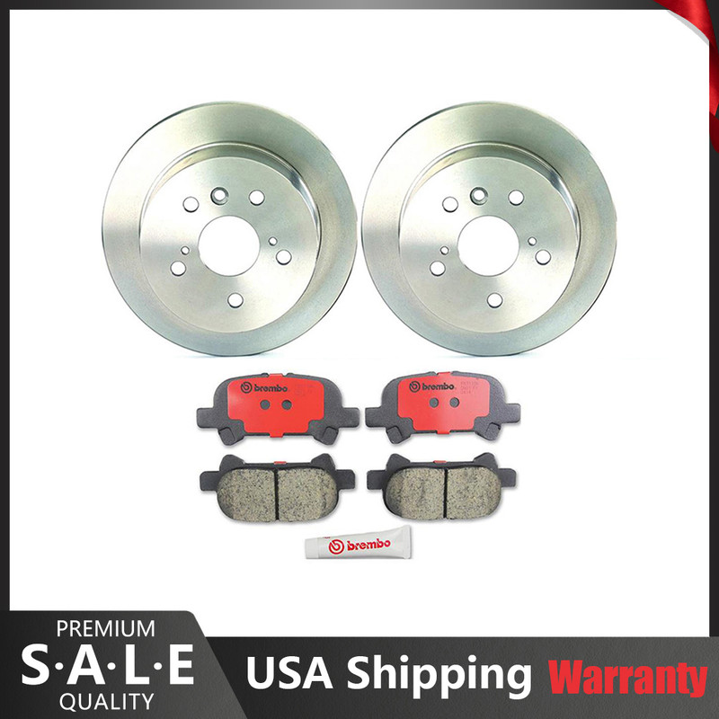 Brembo Rear Brake Kit Coated Disc Rotors Ceramic Pads For Toyota Avalon Solara