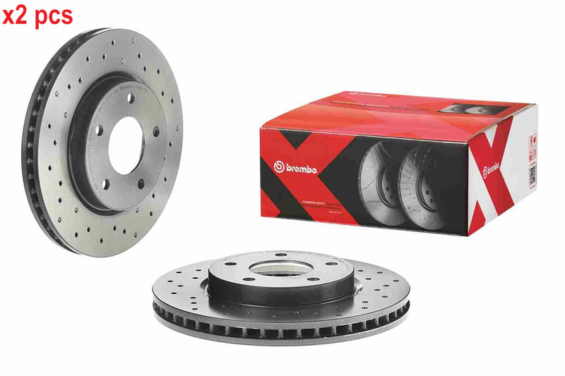 X2 PCS L&R SIDES BRAKE DISC 09.B647.1X