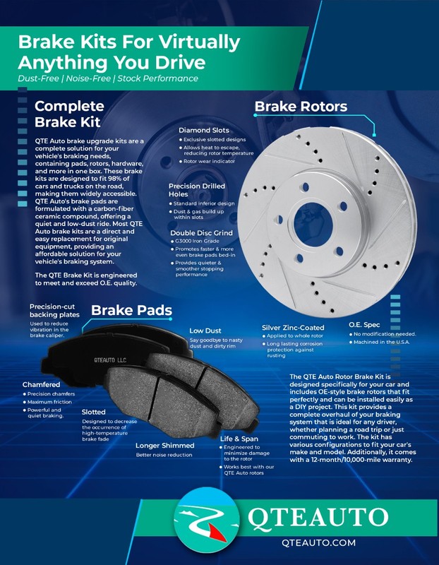 Set of 6 Front 282mm Brake Disc Rotors-Ceramic Brake Pad For 2014 2015 Acura ILX gallery