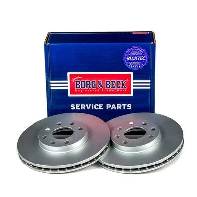 Borg & Beck BBD4073 Front Brake Discs Pair 256mm Vented Fits Chevrolet Opel G gallery