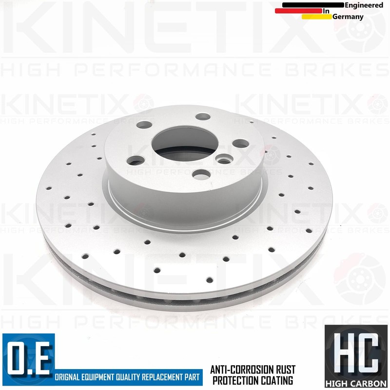 FOR BMW 318i G21 M SPORT CROSS DRILLED FRONT BRAKE DISCS MINTEX PADS WIRE 307mm gallery