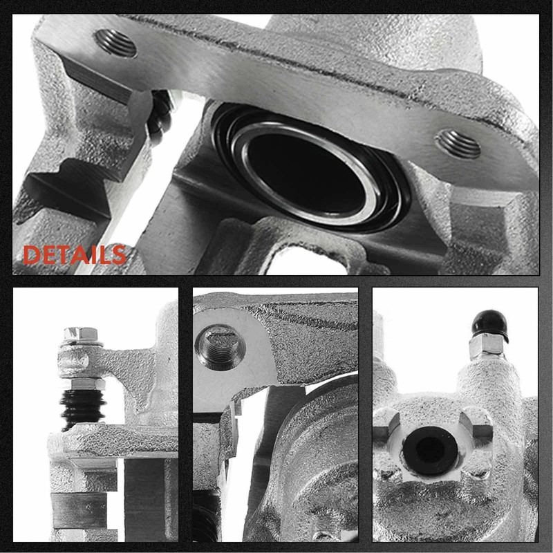 Disc Brake Rotor & Ceramic Pads + Caliper for Honda CR-V 2007-2016 Acura Rear gallery