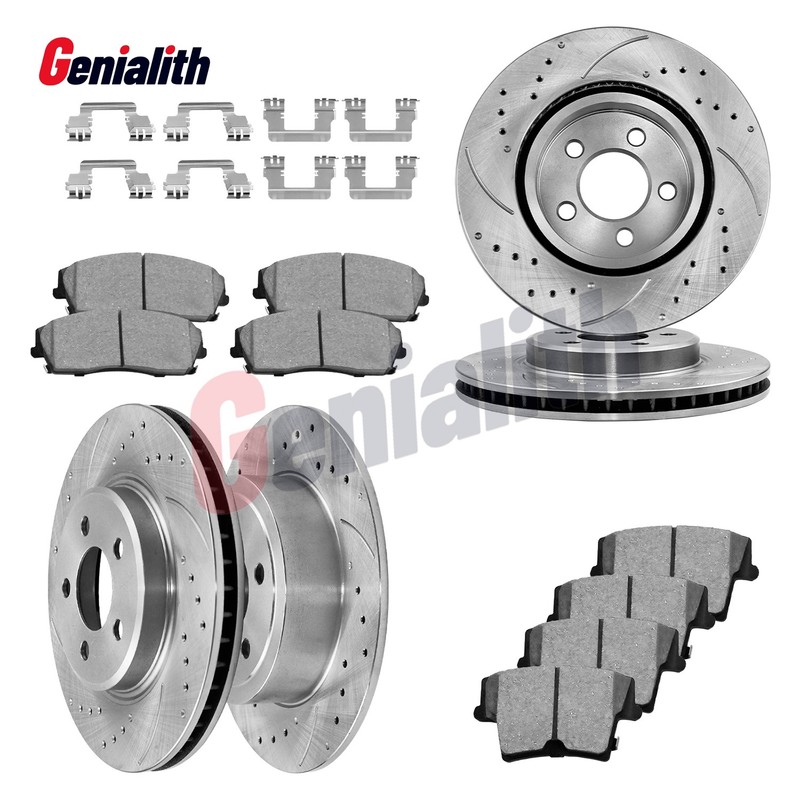 320mm Front Rear Disc Rotors + Brake Pads for Challenger Charger Chrysler 300