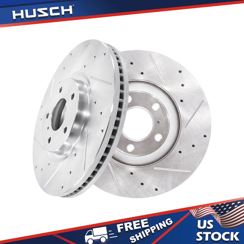 12.99” Front DRILLED SLOTTED Brake Rotors for 2007 – 2015 INFINITI G35 G37 Q60