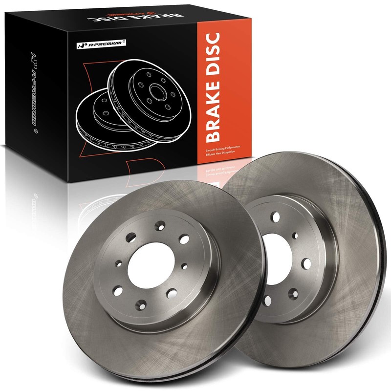 A-Premium Front Disc Brake Rotors for Honda Fit 15-20 L4 1.5L Honda City 15-16