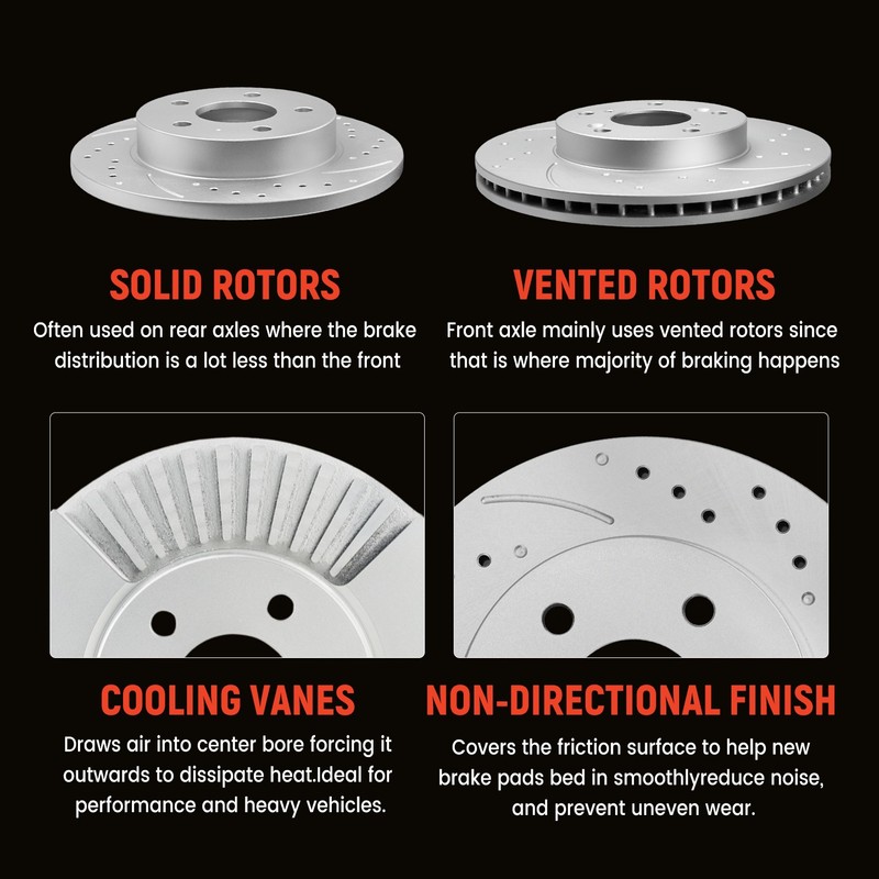 Front Disc Rotors Ceramic Brake Pads for Toyota 4Runner Tacoma FJ Cruiser 6LUGS gallery
