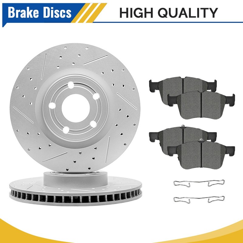 Front Brake Rotors Ceramic Pads Kit for 2020-2024 Ford Escape Lincoln Corsair
