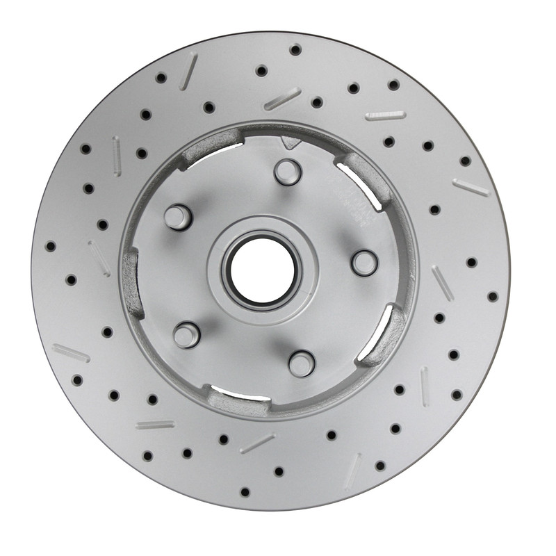 LEED Brakes -5406001 LCDS Cross drilled slotted front rotor Ford 4 piston cars