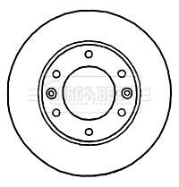 Borg & Beck Front 1x Brake Disc Fits Hyundai iload i800 2.5 CRDi 517124H500 gallery