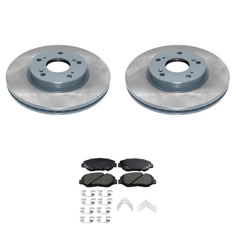 DuraGo Front Rotors Akebono ProACT Ceramic Disc Brake Pads Kit For Accord L4 FWD