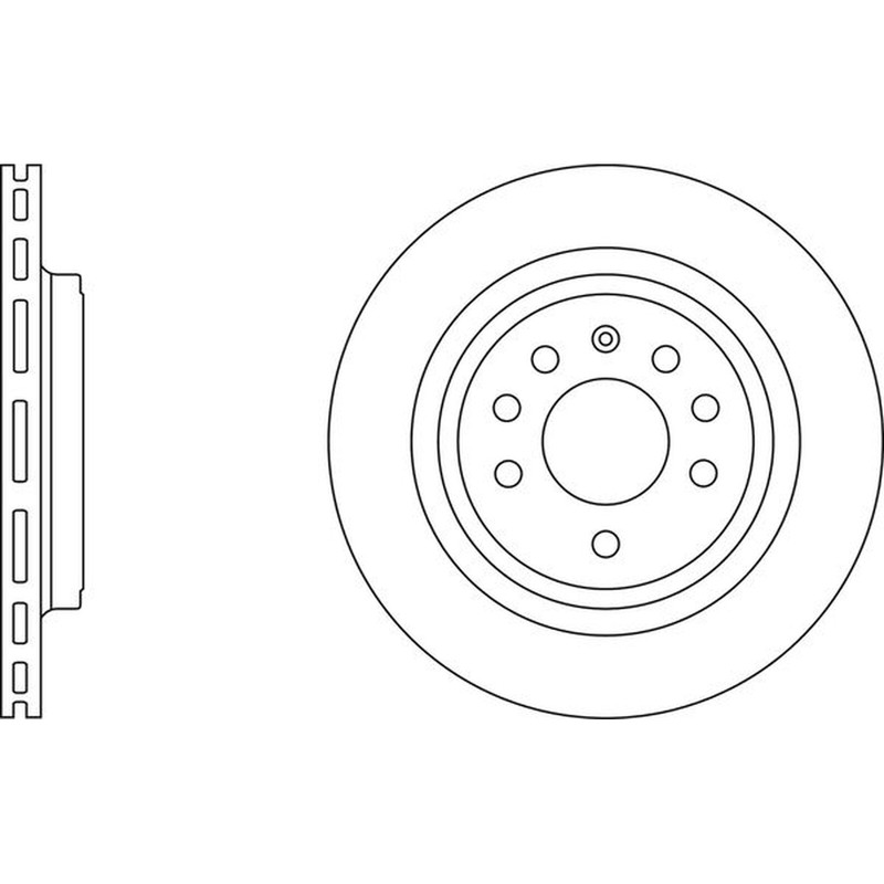 Apec Blue Brake Disc – Rear SDK6277 – Fits Cadillac Fiat Vauxhall / Opel