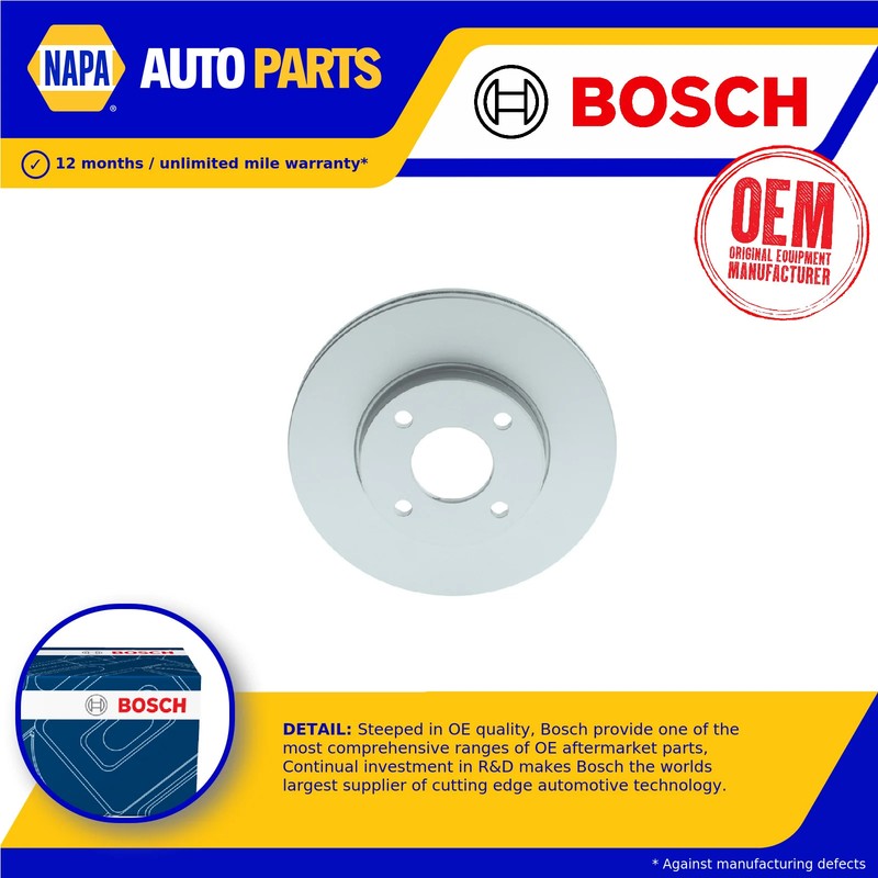 2x Brake Discs Pair Vented fits FORD FIESTA Mk7 1.0 Front 2017 on 262mm Set New