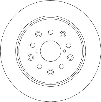 TRW DF4509 Brake Disc for Lexus, Toyota gallery