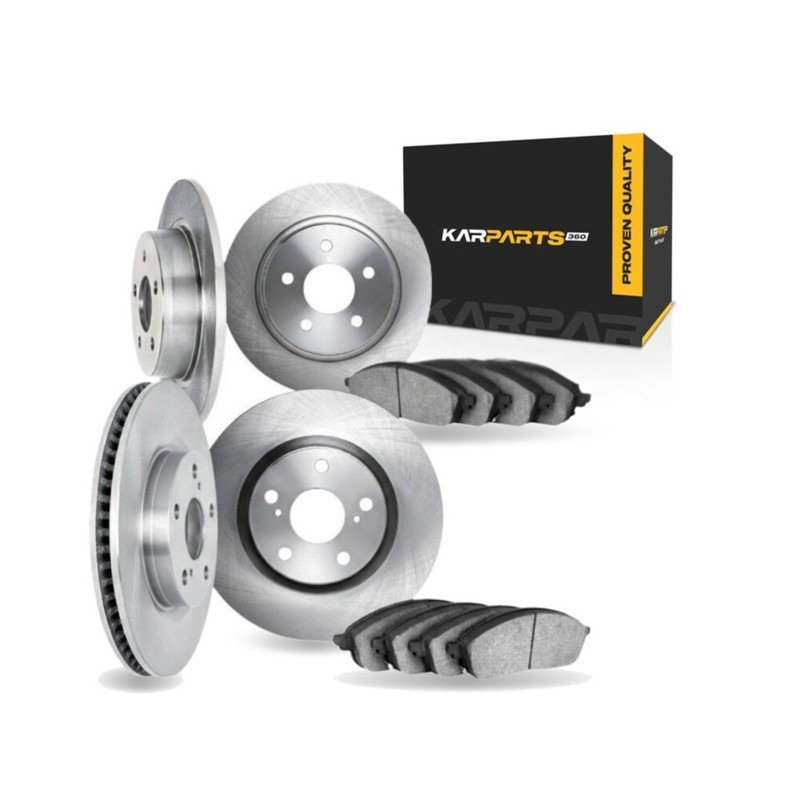For Volvo C70 2006-2013 Brake Rotor Set Front And Rear | Cast Iron | Plain Style
