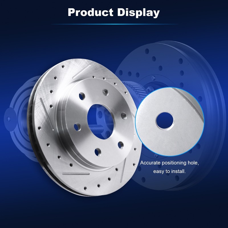 Front Side Brake Rotors for 2003-2008 Chevrolet Express 1500 GMC Savana 1500 gallery