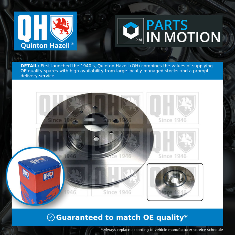 2x Brake Discs Pair Vented fits FIAT STILO 192 1.6 Front 03 to 08 182B6.000 Set