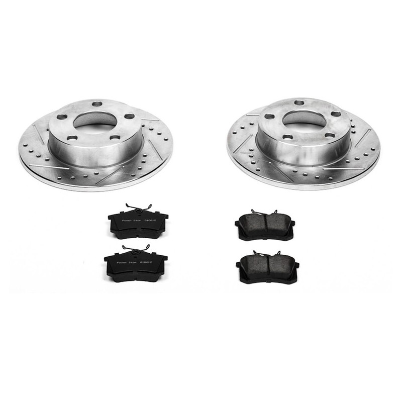 K2800 Powerstop Brake Disc and Pad Kits 4-Wheel Set Front & Rear for VW Passat gallery