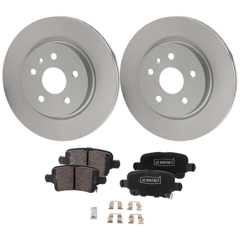 Rear Brake Disc Rotors and Pads Kit For Chevrolet Malibu 2016