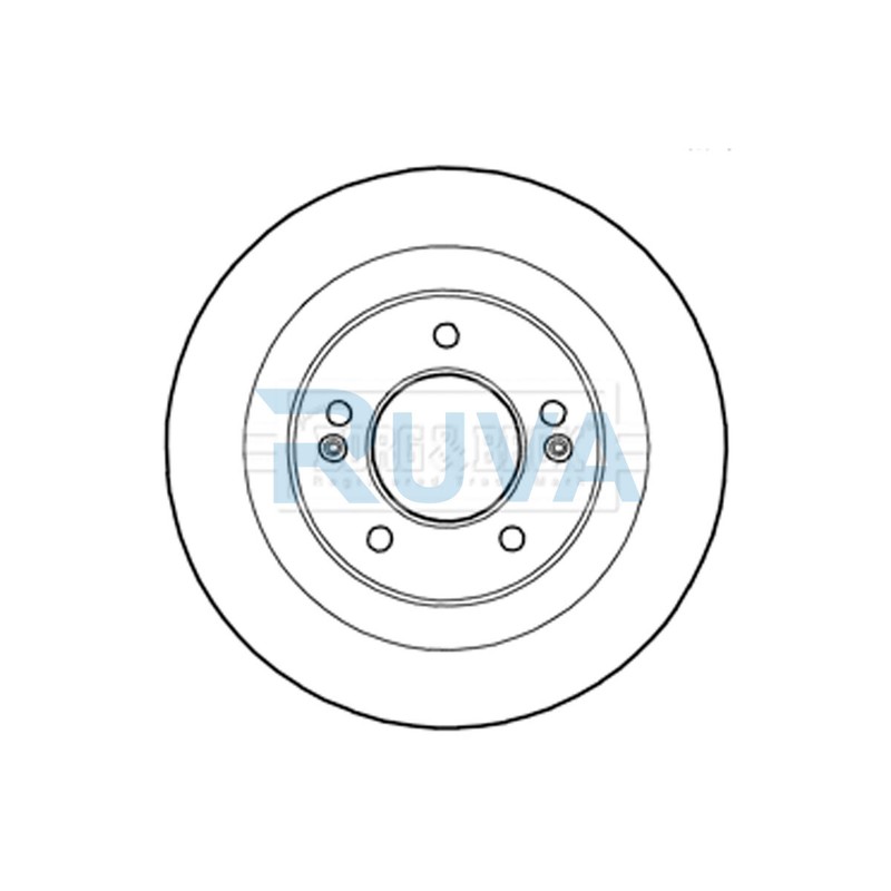 Fits Hyundai i40 2011-2019 1.6 CRDi 1.7 2.0 Ruva Rear Brake Disc #1 584113Z100