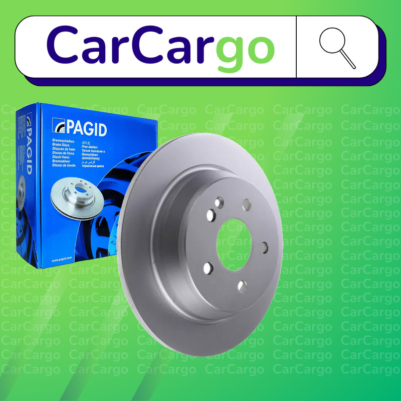 Pagid Solid Rear Brake Discs Pair For Mercedes Vito 111 CDI 4×4 2007-2014 296 mm