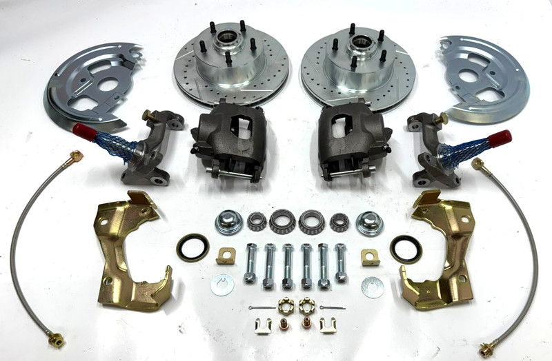 1962 – 1967 Chevy II Nova Front Rotors Disc Brake Conversion Kit Stock Height