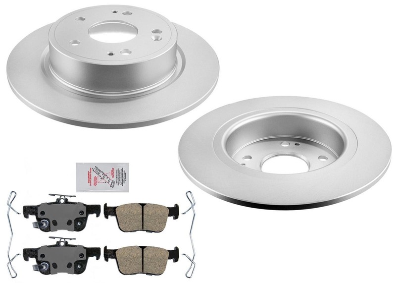 Rear Disc Brake Rotors & Brake Pads For Honda Accord Sport Touring 2018-2022