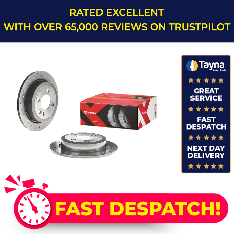 2x Brake Discs Pair fits MINI ROADSTER COOPER R59 2.0D Rear 11 to 15 259mm Set