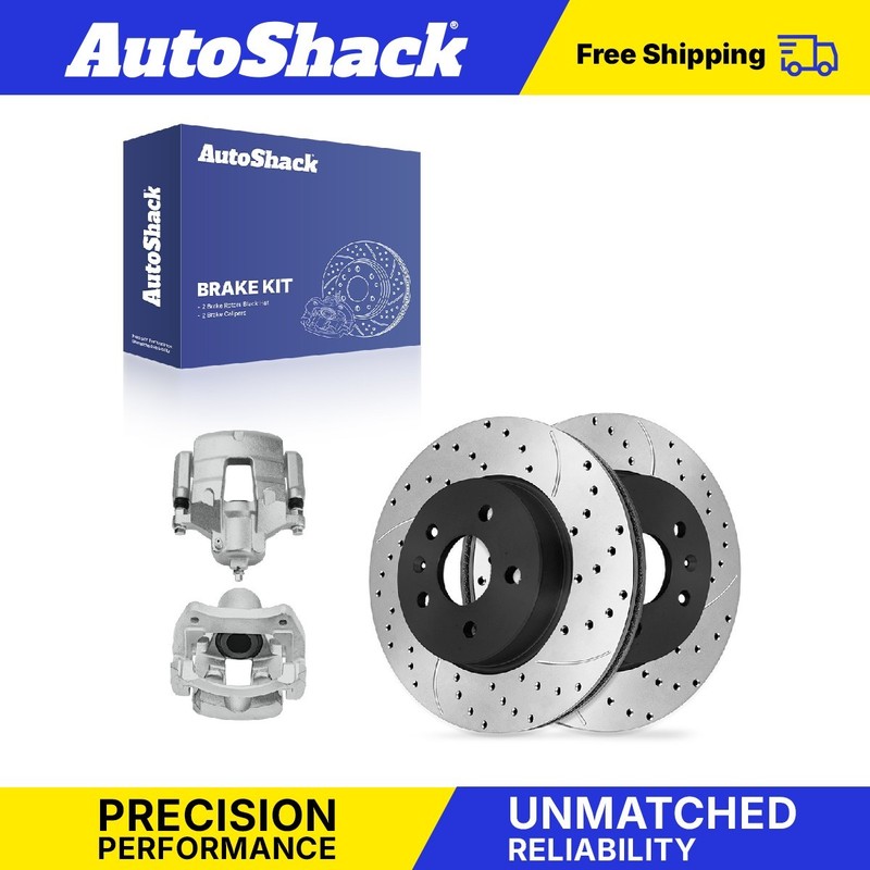 Front Drilled Slotted Brake Rotors Calipers for Chevrolet, Trax 2018-2022