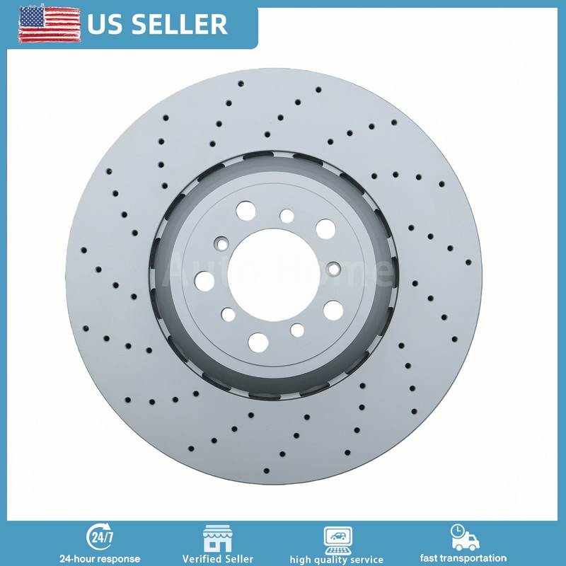 Front Left & Right Brake Rotor Set Fits 2015-2020 BMW F80 F82 F87 M2 M3 M4 gallery