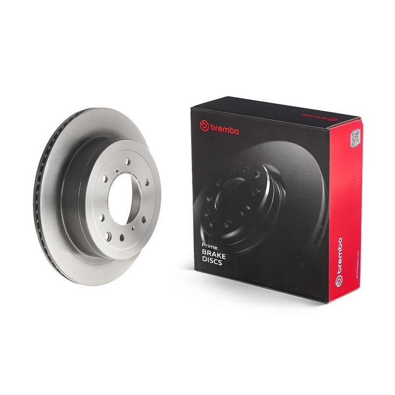 1x Brembo 09.B637.11 Rear Vented Brake Discs Fits Mitsubishi Pajero
