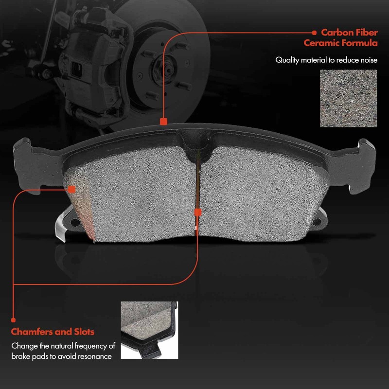 Front Drilled Rotors & Ceramic Brake Pads for Jeep Grand Cherokee 2011 2012-2018 gallery
