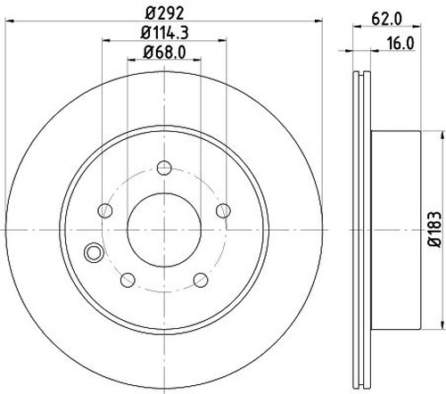 For Nissan - X-Trail MK2 T31 2007-2013 Rear 292mm Vented Brake Discs & Pads gallery