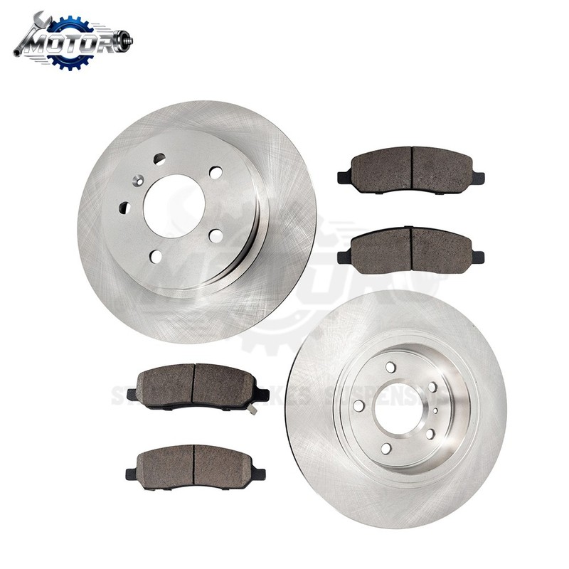Rear 11.5 in Brake Rotors & Ceramic Pad for 2006-2011 Buick Lucerne Cadillac DTS
