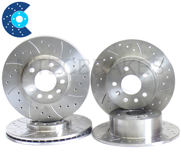 Honda Integra DC5 Type R 01-07 Front Rear Brake Discs Drilled Grooved