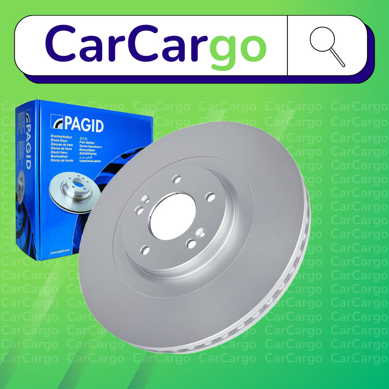 Pagid Vented Front Brake Discs Pair Kia Sorento 2.0 CRDi 4WD 2015-2020 340 mm