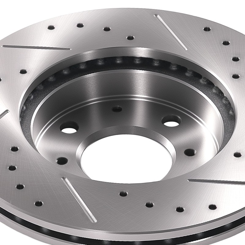 Front Drilled Slotted Brake Rotors Ceramic Pads for Honda CRX 1990-1991 S31029 gallery