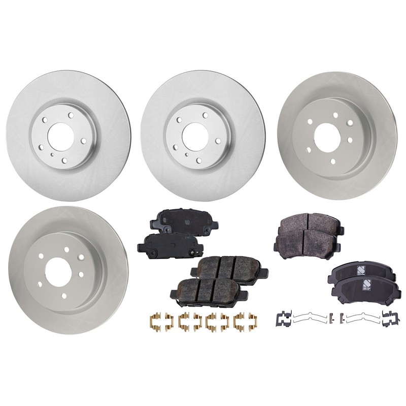 Front & Rear Brake Disc Rotors and Pads Kit For Nissan Maxima 2016 2017 2018
