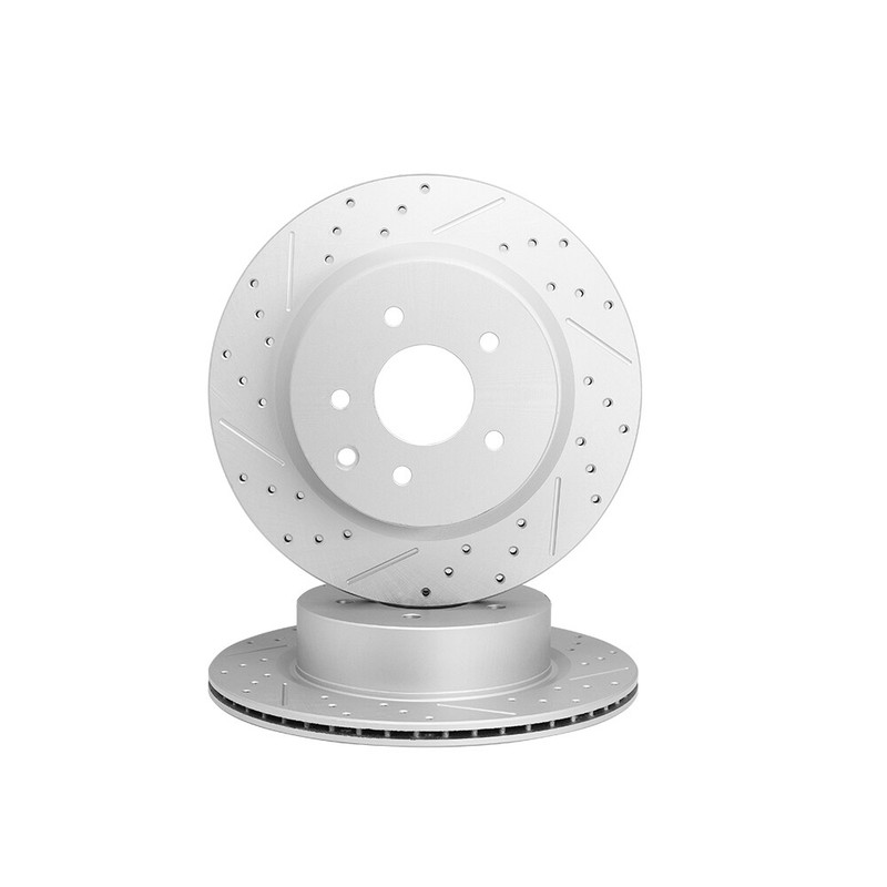 Front & Rear Brake Rotors & Ceramic Pads For Nissan 370Z Infiniti G37 M35 M45 gallery