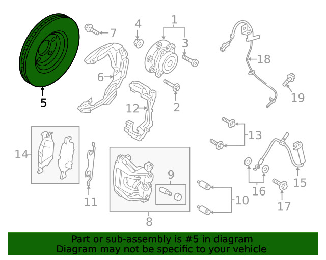 Genuine Ford Disc Brake Rotor Front E1GZ-1125-F gallery