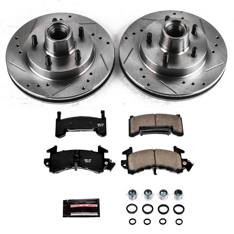 K1482 Powerstop Brake Disc and Pad Kits 2-Wheel Set Front for Chevy Olds Jimmy gallery
