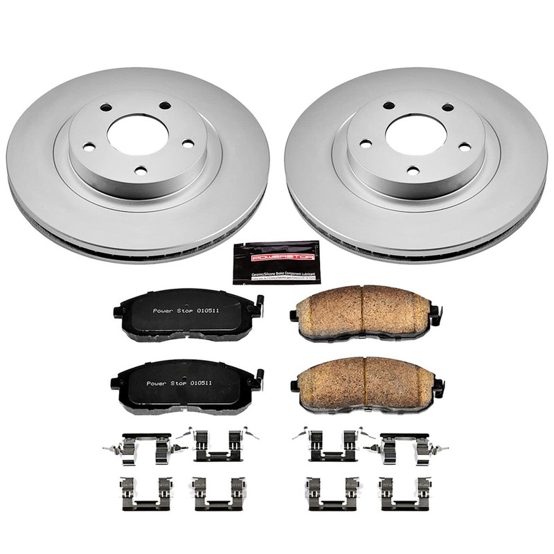 CRK2706 Powerstop Brake Disc and Pad Kits 4-Wheel Set Front & Rear for I35 02-04 gallery
