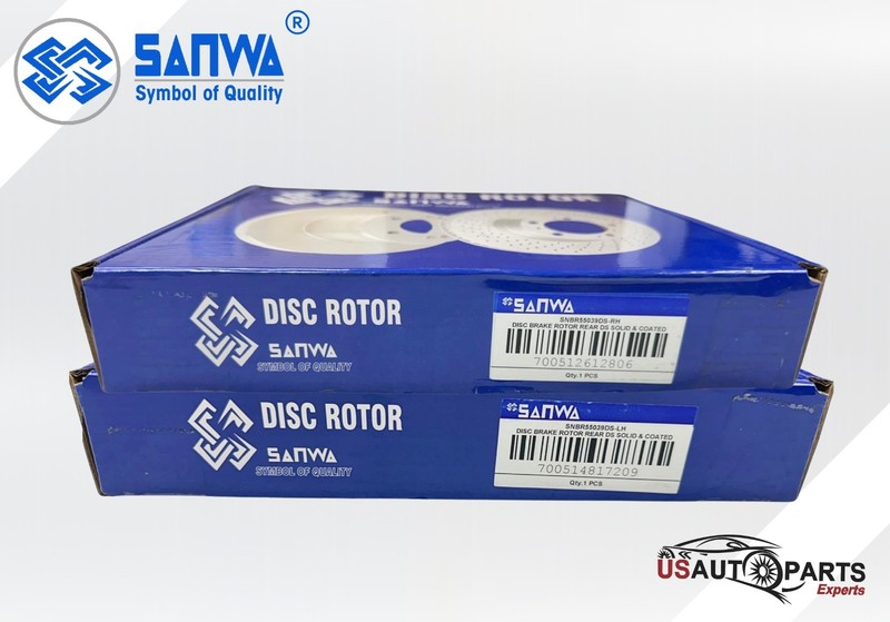 FRONT & REAR BRAKE ROTOR PAIR GEOMET COATED DS FOR BUICK CENTURY REGAL 1997-2005 gallery