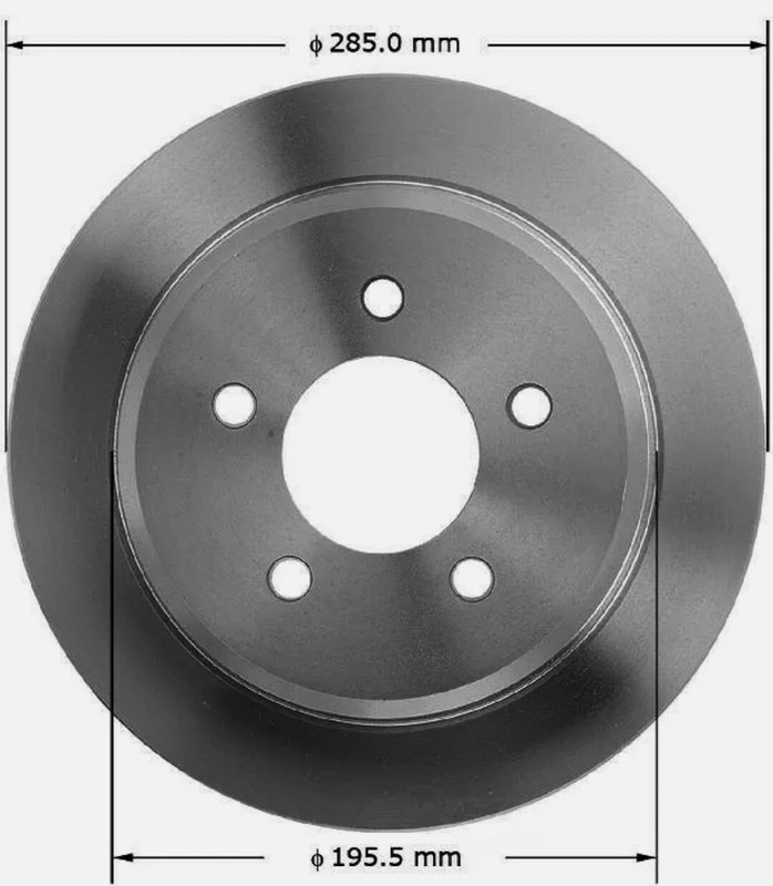 Disc Brake Rotor Rear Bendix PRT1901 fits 94-98 Jeep Grand Cherokee gallery