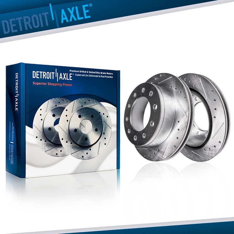 Front Drilled Disc Brake Rotors for Dodge Ram 4500 5500 Sterling Truck Bullet 45