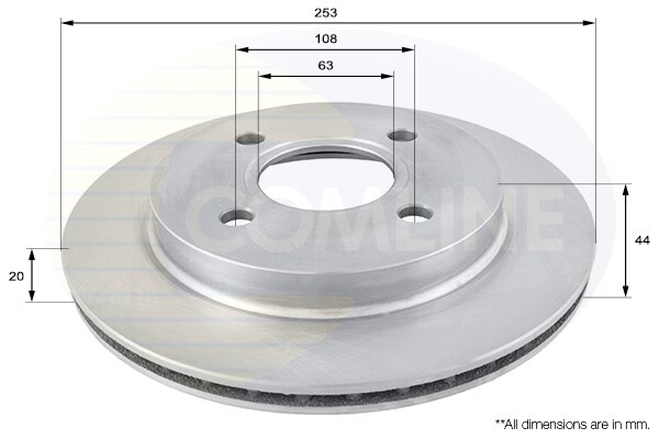 KGF Rear Brake Disc Fits Ford Mondeo 1993-2000 Cougar 1998-2001 #1 gallery