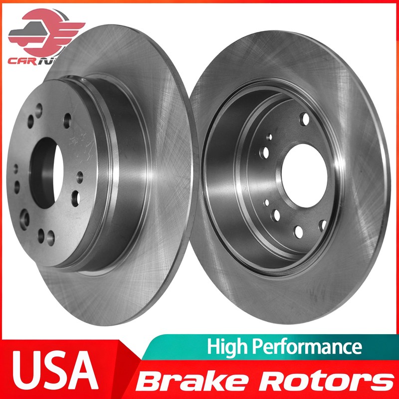 11.1″ Rear Left & Right Disc Brake Rotors for Honda CR-V 2002 2003 2004 L4 2.4L