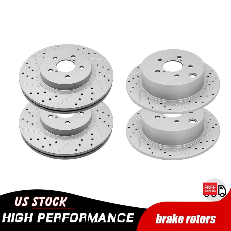 Front Rear Drilled Disc Brake Rotors for 2018 – 2023 Subaru Crosstrek Impreza