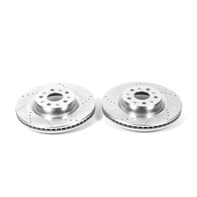 Power Stop Evolution Drilled & Slotted Rotors for Chevrolet Camaro & Cadillac